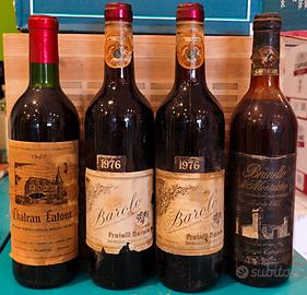 Collezione privata 4 bottiglie storiche