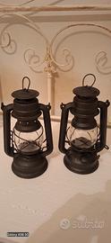 2 lanterne ad olio antiche