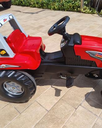 Trattore a pedali con rimorchio