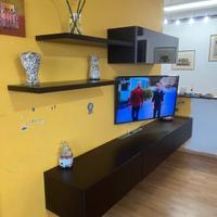 Parete attrezzata in rovere 