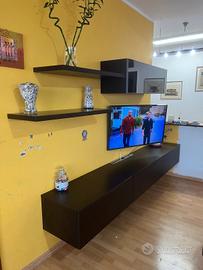 Parete attrezzata in rovere 