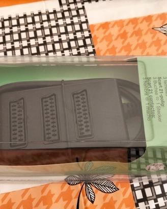 Ciabatta Adattatore Multipresa SCART 3 Prese 21 Pi