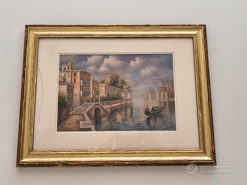 Scuola Italiana XX - Venezia Magica- olio su tela 