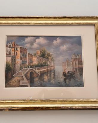 Scuola Italiana XX - Venezia Magica- olio su tela 