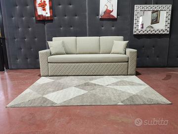 Divano 3 posti con doppia rete Monet in tessuto