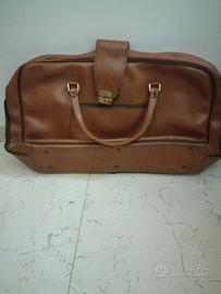 valigia in pelle vintage