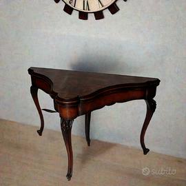 Console tavolo da gioco inglese fine XVIII secolo