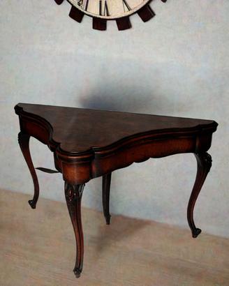 Console tavolo da gioco inglese fine XVIII secolo