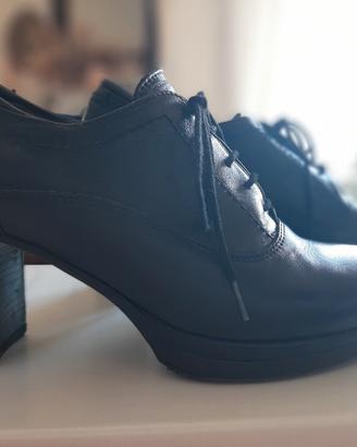 Nero Giardini scarpe polacchine tacco 37