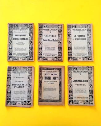  6 Volumi della Biblioteca del Popolo – Società Ed