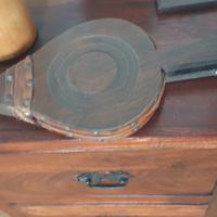 Soffiatore antico legno camino.