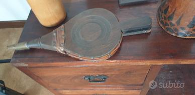 Soffiatore antico legno camino.