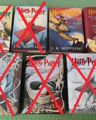 Collezione libri Harry Potter 3 e 4 Rowling Salani