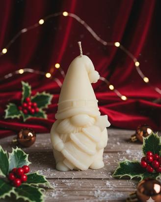 Candela Decorazioni Babbo Natale Artigianale 