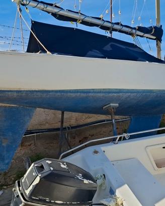Barca a vela da regata MT 8