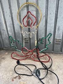 Luce natalizia "CANDELA LUMINOSA" da esterno