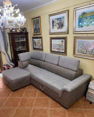 Divano angolare contenitore