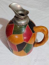 Caraffa antica Cusano Milanino rivestita di legno 