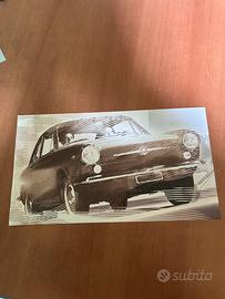 Stampa Fiat 850 coupè 1965 Dante Giacosa