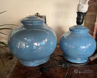 Lampada da tavolo vintage in ceramica anni 70