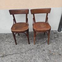 Coppia sedie Thonet da osteria degli anni 50