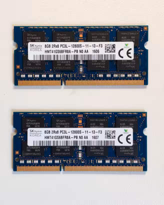 2x8GB Ram DDR3L 12800S Sodimm SK Hynix (16GB)