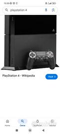 Play station 4 completa di joystick