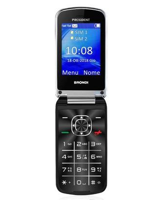 BRONDI PRESIDENT CELLULARE GSM DUAL SIM COLORE NE