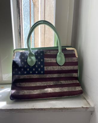 Borsa a Mano "USA Flag"