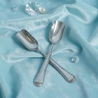 Coppia Cucchiaini Dessert Vintage Argento