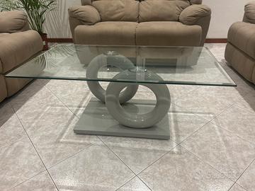 Tavolo in vetro 110×60 cm