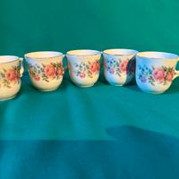 5 tazzine da caffe vintage