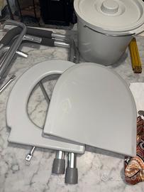 SEDUTA COMODA WC ANZIANI DISABILI SEDIA DA COMODO