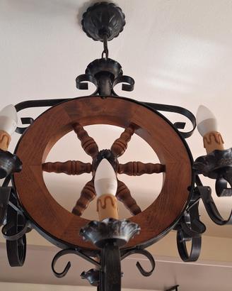 lampadario stile rustico