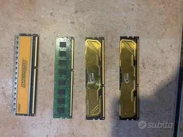 Ram vulcan e crucial 4gb l’una ddr3