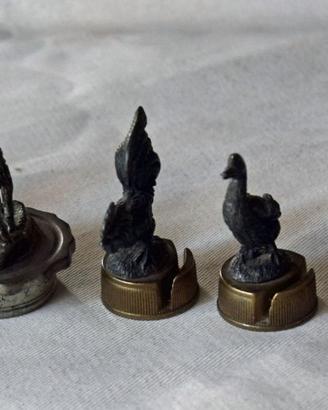 Collezione di 10 tappi tedeschi, in metallo