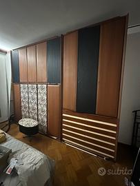 Camera da letto legno massello anni 60
