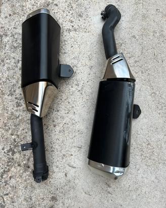 Marmitte doppio scarico Gsx r 1000