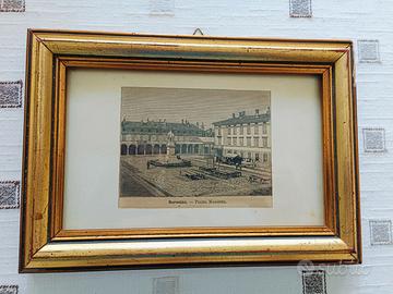 QUADRO CON STAMPA SORESINA P.ZA MAGGIORE FINE 800