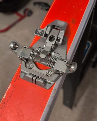 SKI TRAB PIUMA 178 con pelli nuove POMOCA gialle