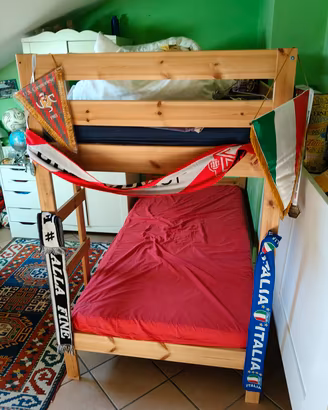 letto a castello Ikea  Mydal  e materassi Malfors