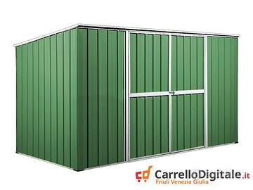 Casetta giardino box in Acciaio 345x186 verde