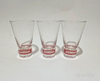 Set di tre bicchieri vintage con logo Amaro Averna