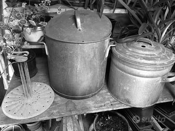 Pentoloni in acciaio zincato