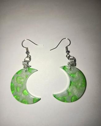 orecchini artigianale luna