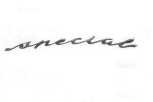 Emblema Targhetta auto Special cromata