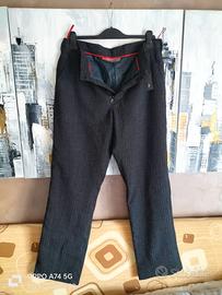 Pantaloni grigio antracite Prada