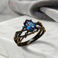Mystical Alexandrite Enchanted Vine Ring D&D