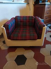poltrona vintage girevole anni 60