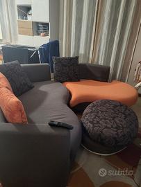 Divano ellttico angolare